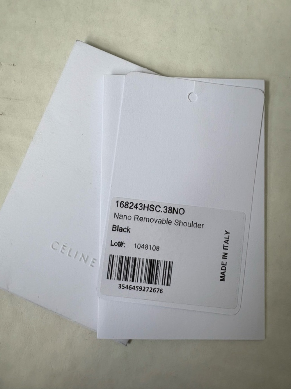 Celine Black Leather Luggage Nano Top Handle Bag Crossbody Gold Hardware Zip - Picture 12 of 14